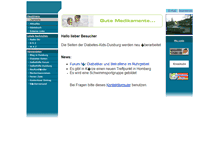 Tablet Screenshot of diabetes-kids-duisburg.de